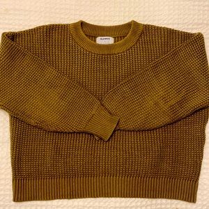 Olive greens Womens crew sweater L Old Navy